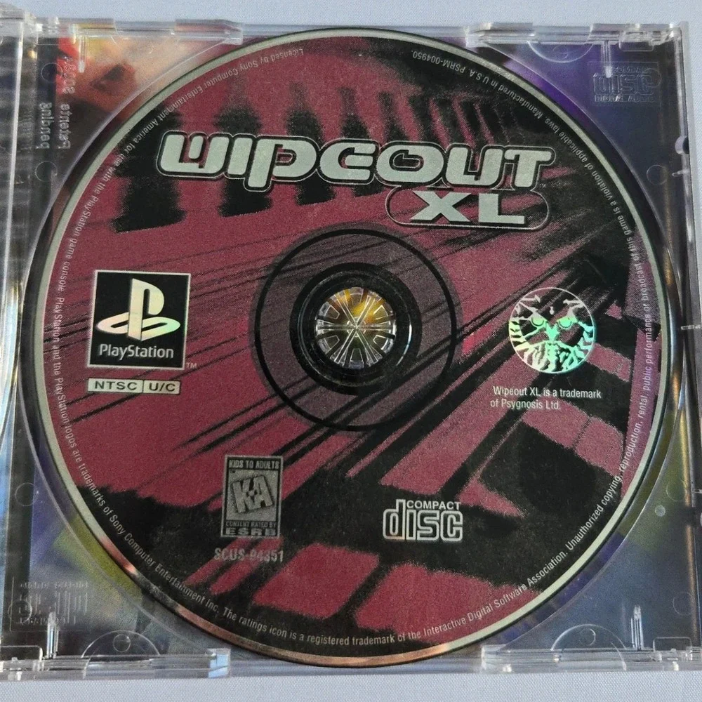 Wipeout XL - Sony‎ PlayStation 1 - Complete CIB W/ Manual - Authentic & Tested